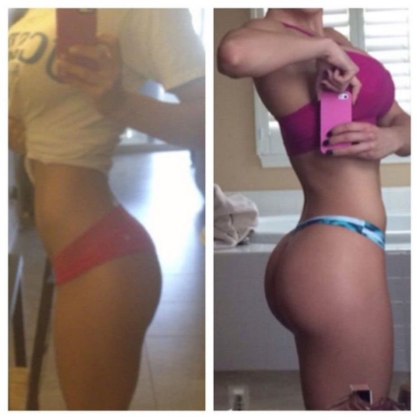 Наприседали — 13 фото девушек до и после того, как они начали заниматься спортом