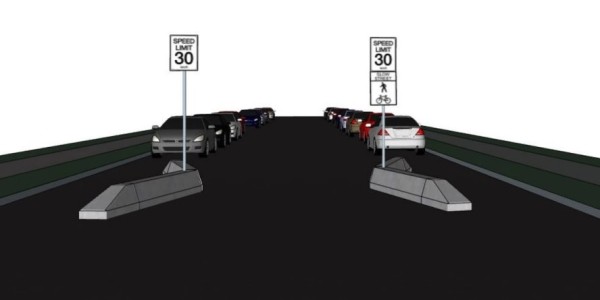 Как вам идея? В Канаде придумали «медленные улицы» и бетонные ограничители, на которых уже повисают автомобили Как вам идея? В Канаде придумали «медленные улицы» и бетонные ограничители, на которых уже повисают автомобили