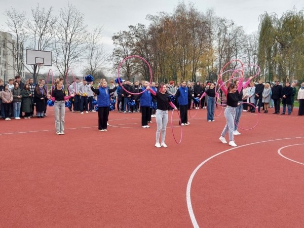 В БрГТУ торжественно открыли спортивную площадку В БрГТУ торжественно открыли спортивную площадку