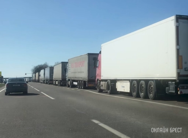 ГПК: у единственного работающего пункта пропуска на границе с Польшей скопилось более 1 тыс. фур ГПК: у единственного работающего пункта пропуска на границе с Польшей скопилось более 1 тыс. фур