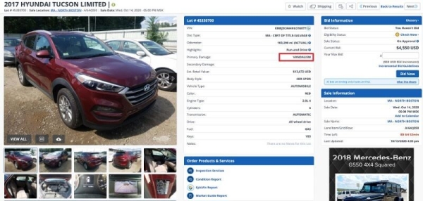 «Теперь только на запчасти». Белорус купил в Америке «биток», но восстановить его не смог «Теперь только на запчасти». Белорус купил в Америке «биток», но восстановить его не смог