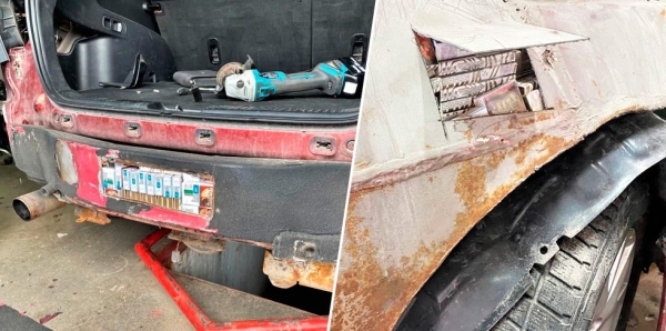 Эта Mazda стала «сейфом» для сигарет. Белорус смог проехать на ней в Литву, а потом попался на мелочи Эта Mazda стала «сейфом» для сигарет. Белорус смог проехать на ней в Литву, а потом попался на мелочи