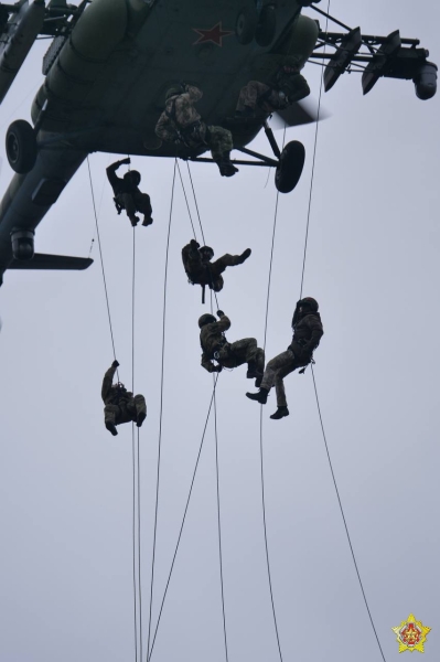 Элементы беспарашютного десантирования отработали на полигоне под Брестом Элементы беспарашютного десантирования отработали на полигоне под Брестом